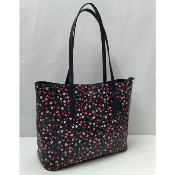 Kate Spade New York Multicolor Floral Double Handles Tote Bag - Picture 1 of 16